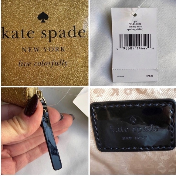 Kate Spade Gia Glitter Pouch - Picture 7 of 8